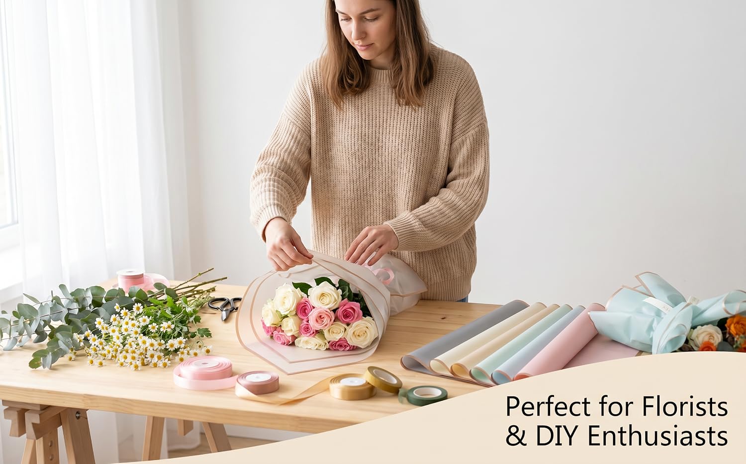 This packaging paper is great for DIY birthday and wedding party decorations