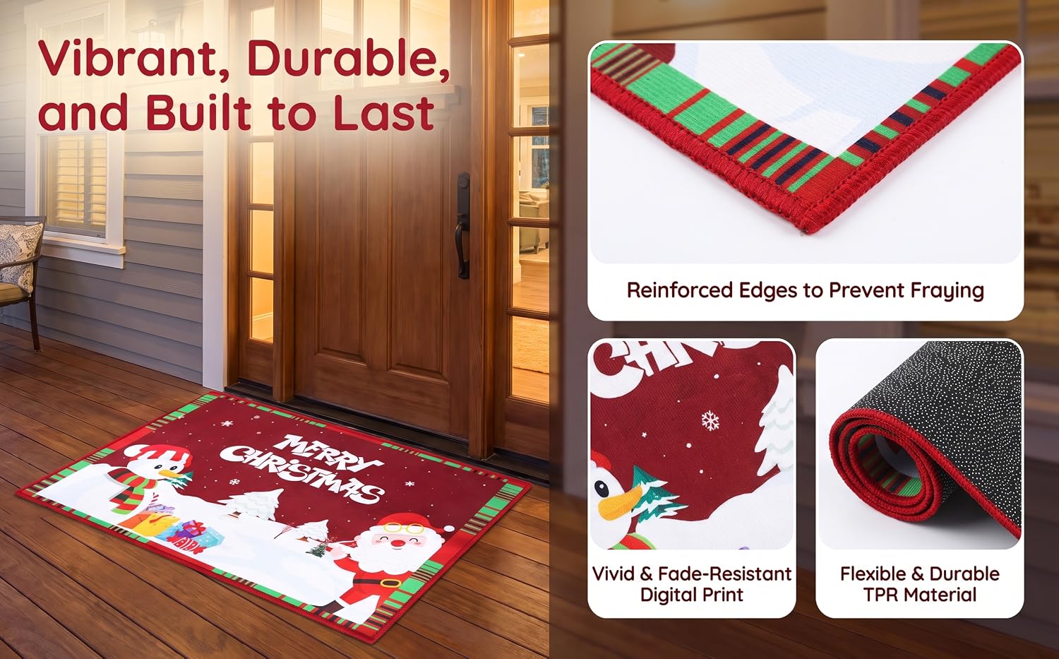 Christmas Decorative Bathroom Mat 