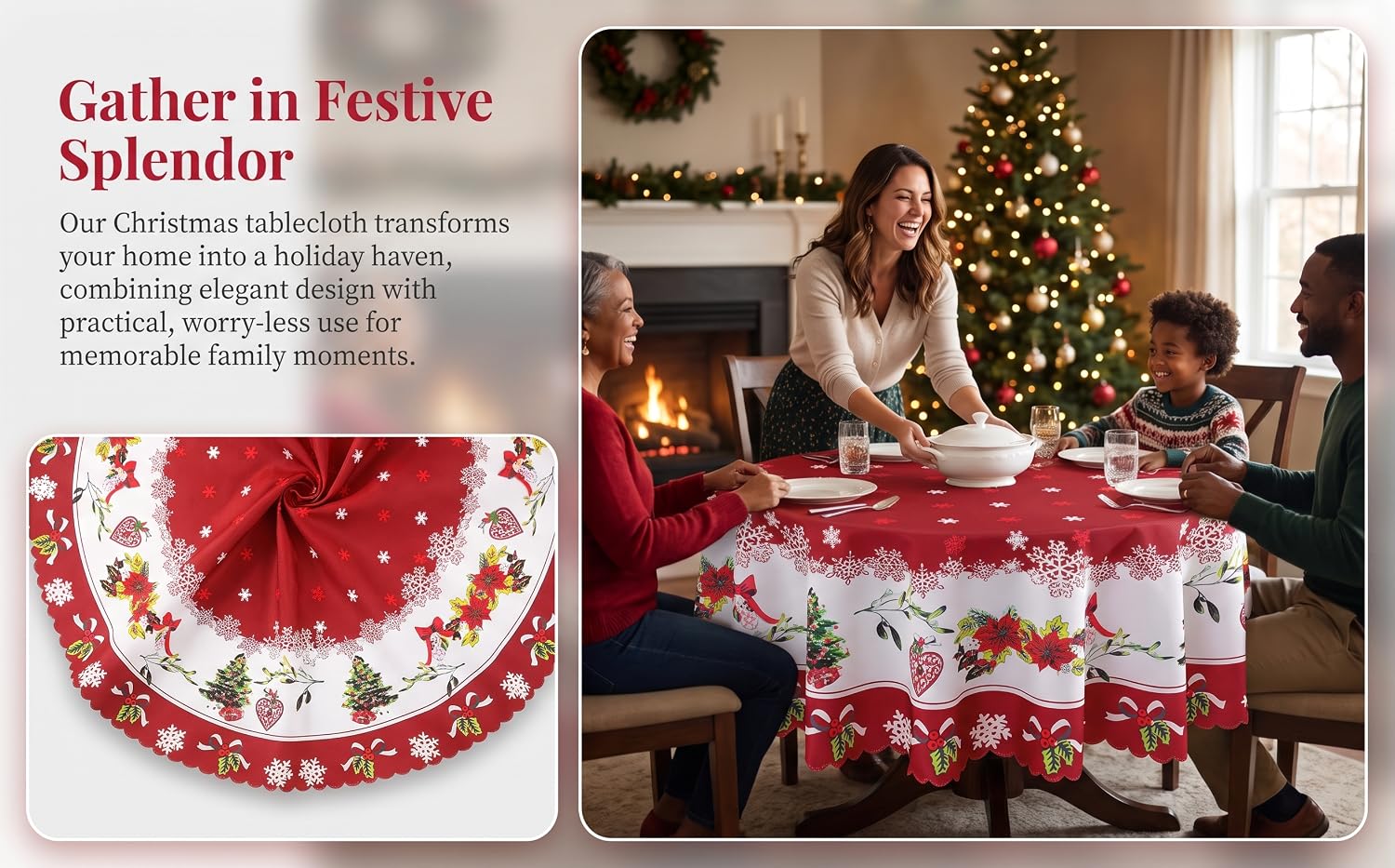 Christmas Round Table Cloths
