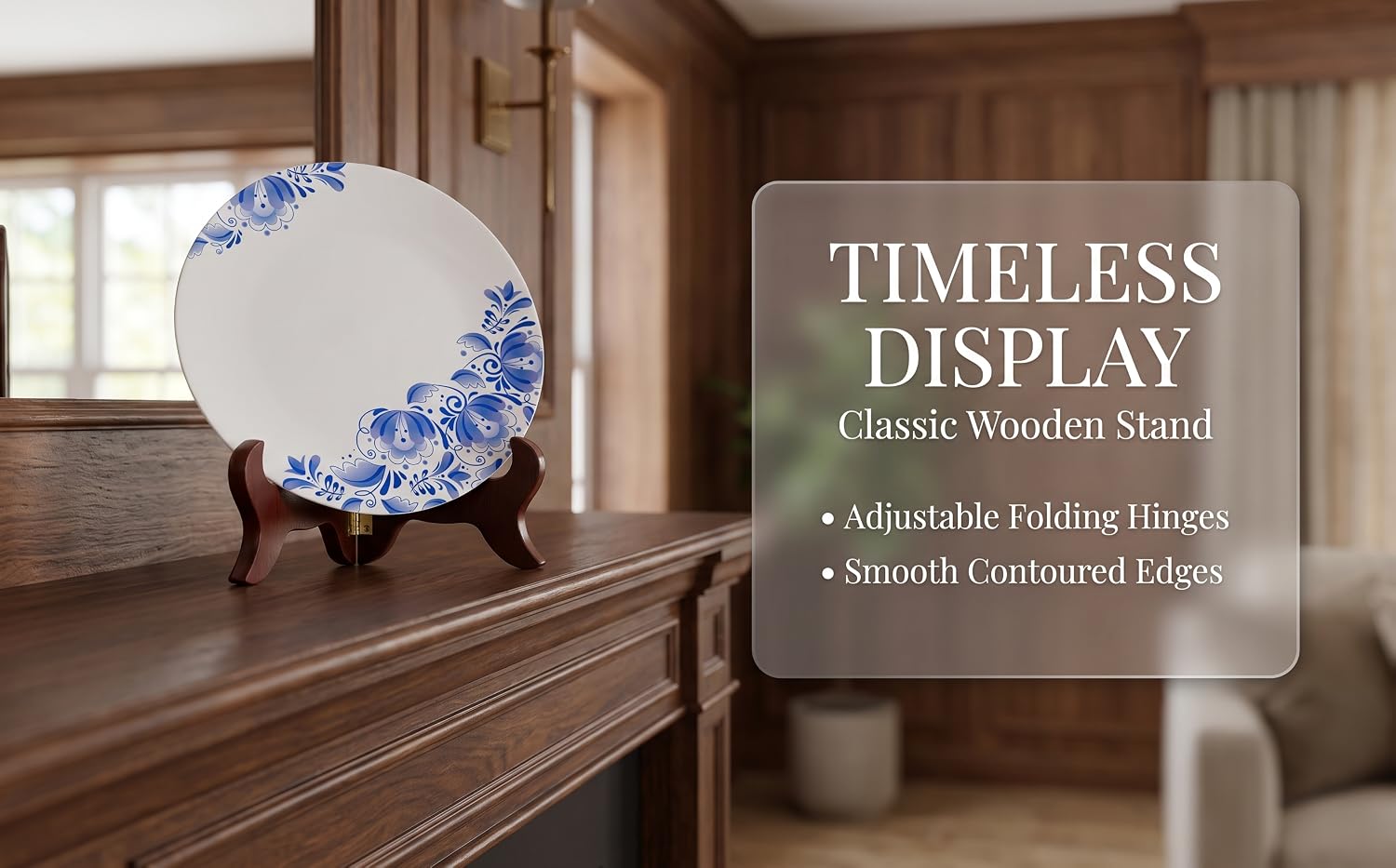 Wooden Plate Stand