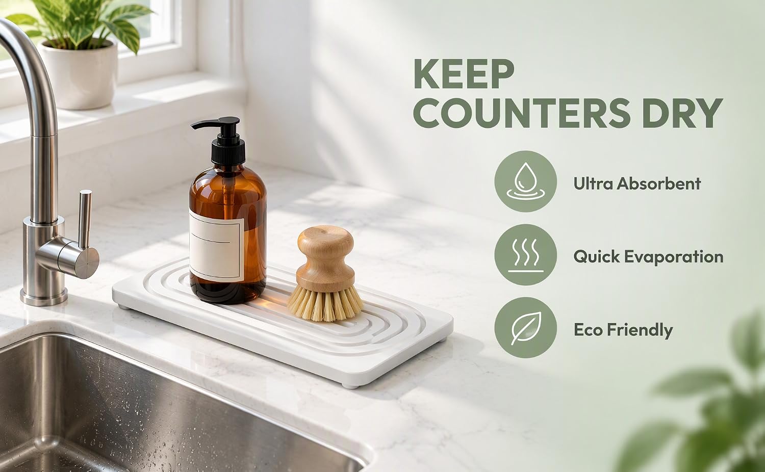 Stone Faucet Mat