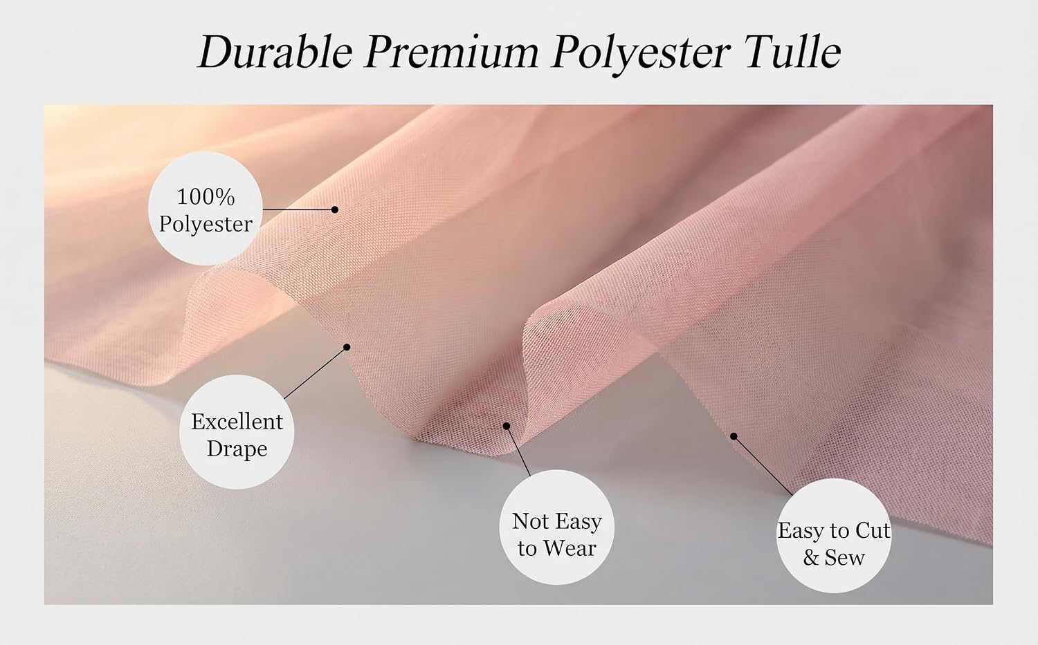 Premium Polyester Tulle Fabric