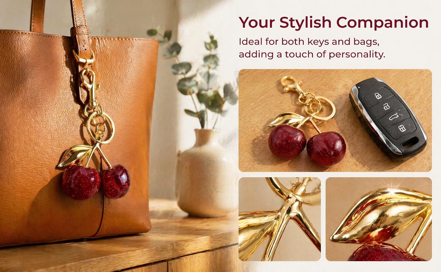 One cherry keychain