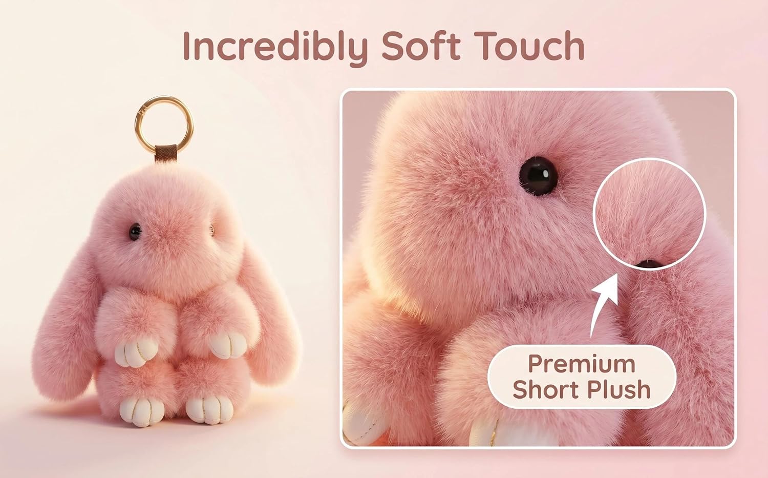 Bunny Plush Keychain