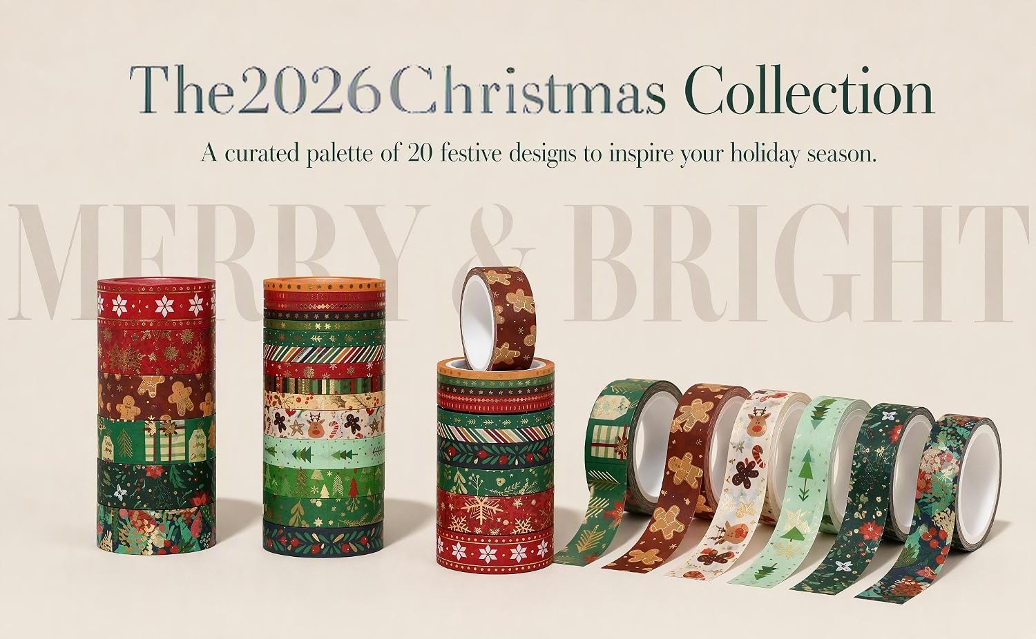 Christmas Foil and Paper Tape