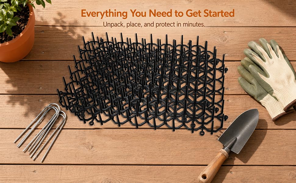 Cat Scat Mat with U-Pins