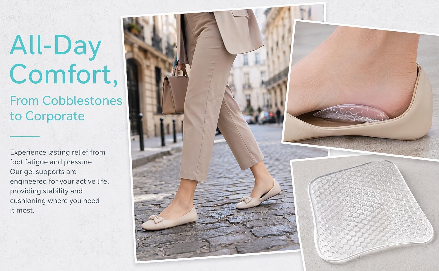 All-Day Comfort, From Cobblestones to Corporate
