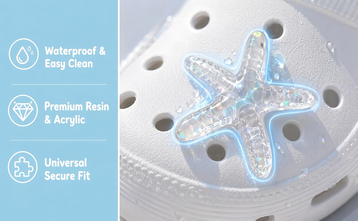 These ocean croc charms boast three standout advantages