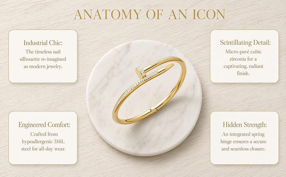 Stainless Steel Gold Bracelet