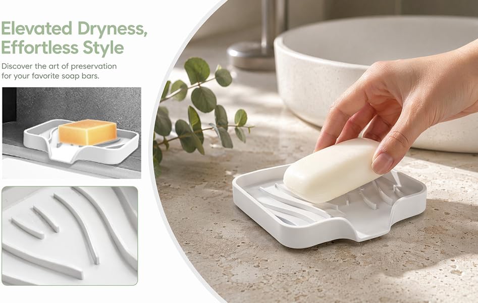 Silicone soap box drainage rack