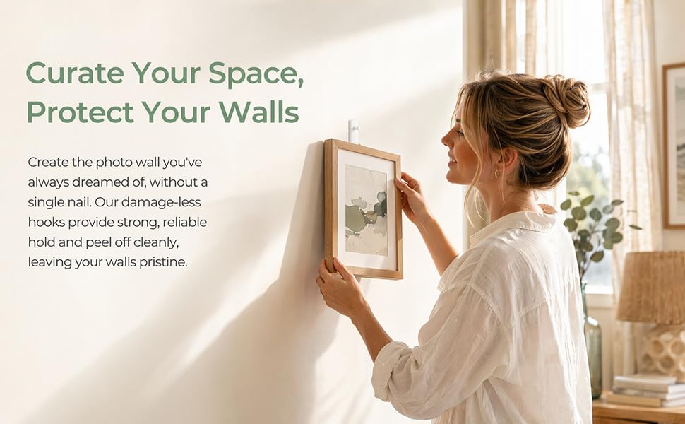 Picture hanging adhesive hook