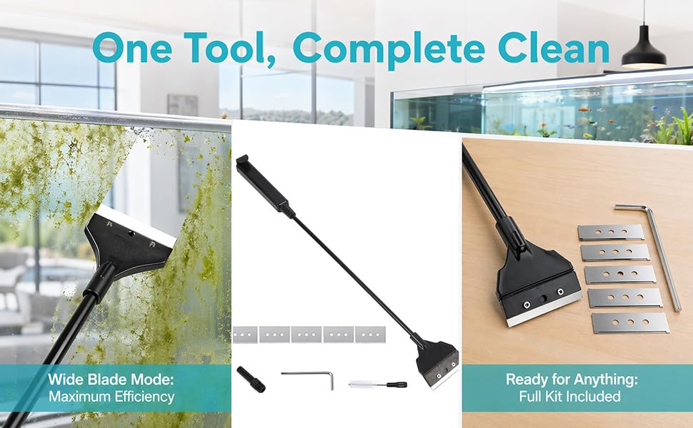 Fish tank algae scraper