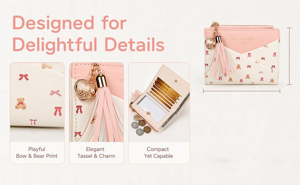 Small Pink Floral Purse for Women