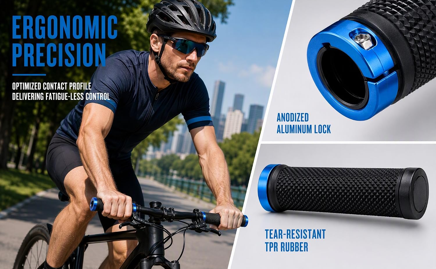 Bicycle double-sided anti-slip handlebar covers 1 pair with accessories
