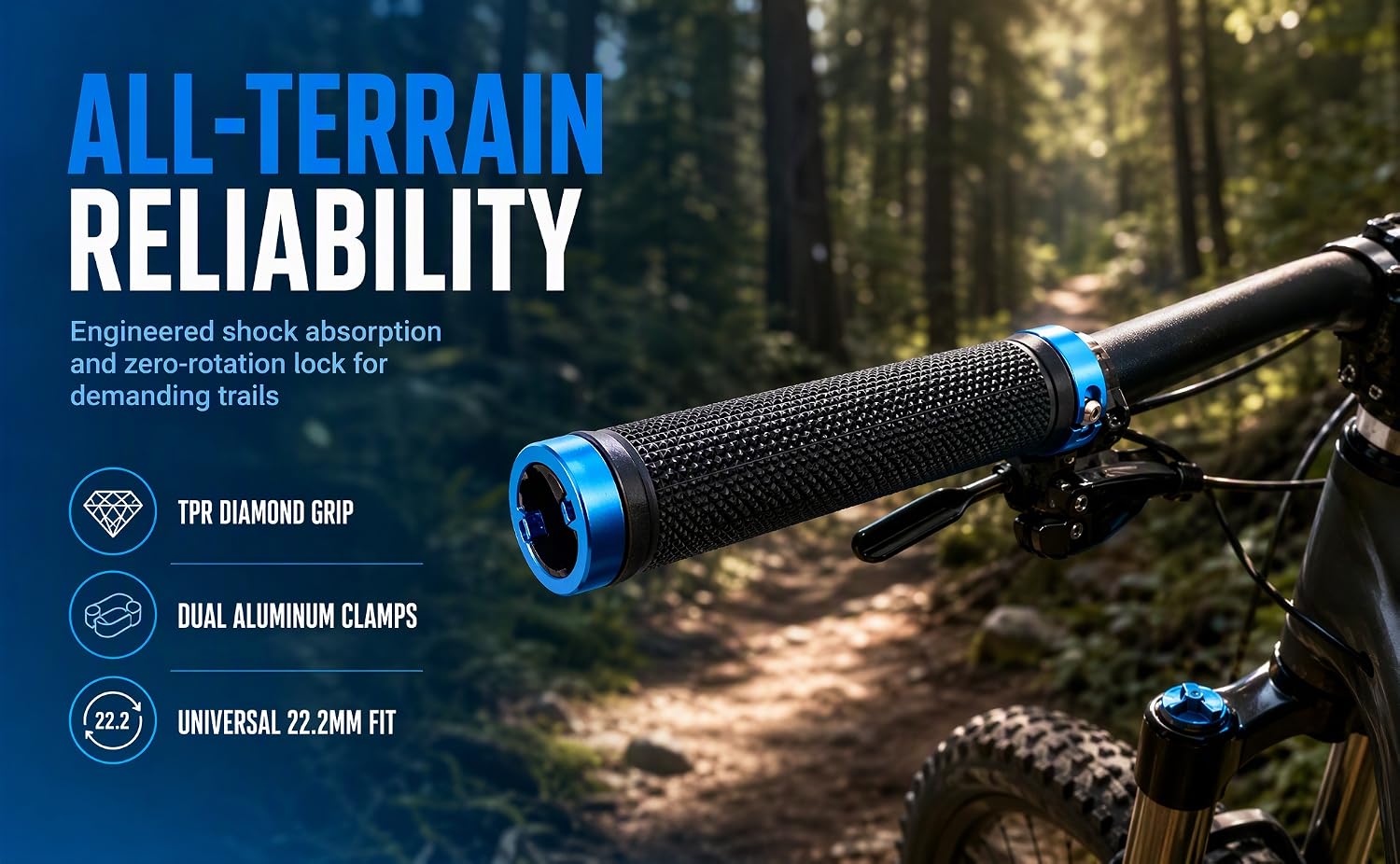 Bicycle double-sided anti-slip handlebar covers 1 pair with accessories